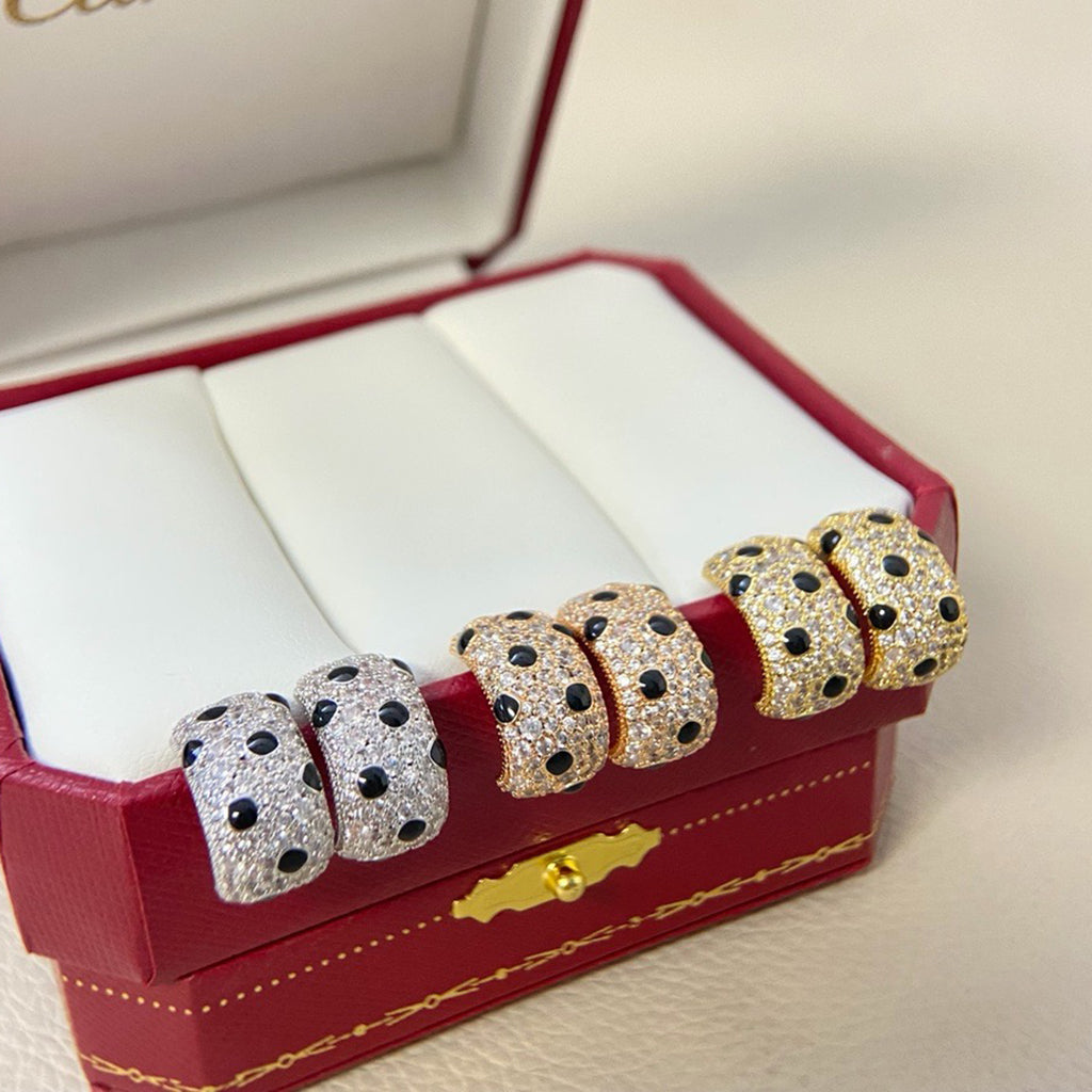 [Limara] PANTHERE MINI FULL DIAMOND EARRINGS