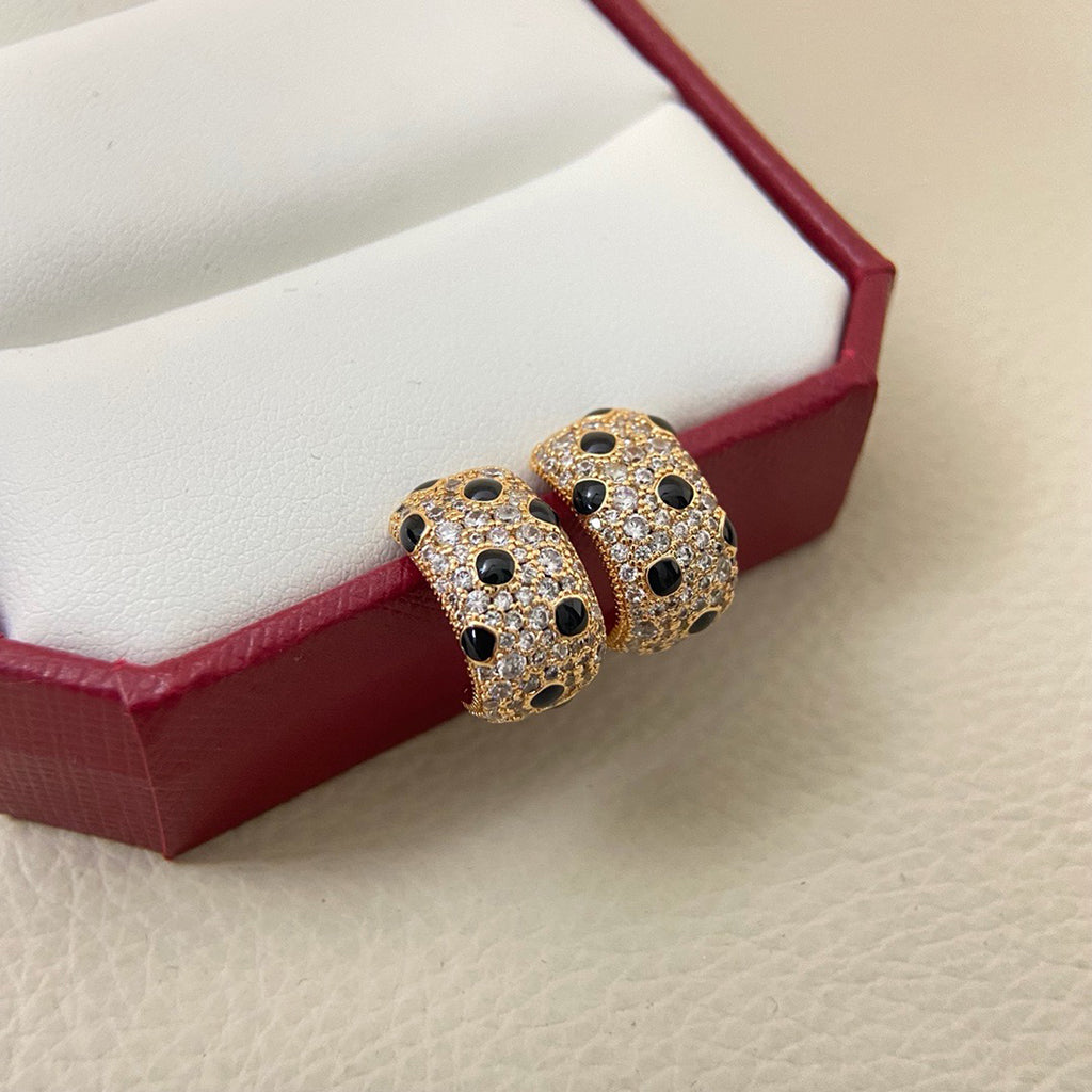 [Limara] PANTHERE MINI FULL DIAMOND EARRINGS