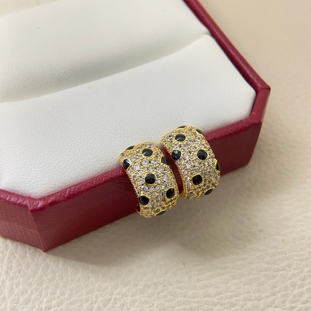 [Limara] PANTHERE MINI FULL DIAMOND EARRINGS