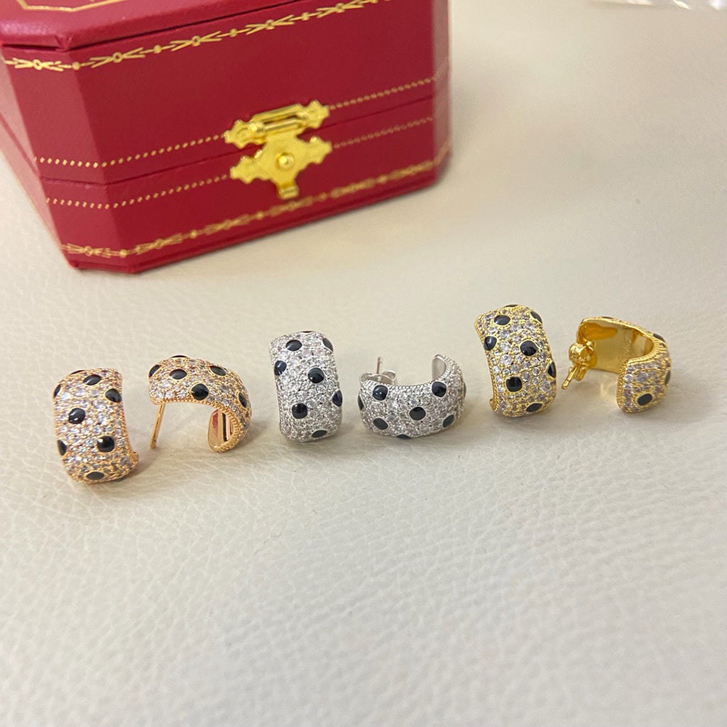 [Limara] PANTHERE MINI FULL DIAMOND EARRINGS