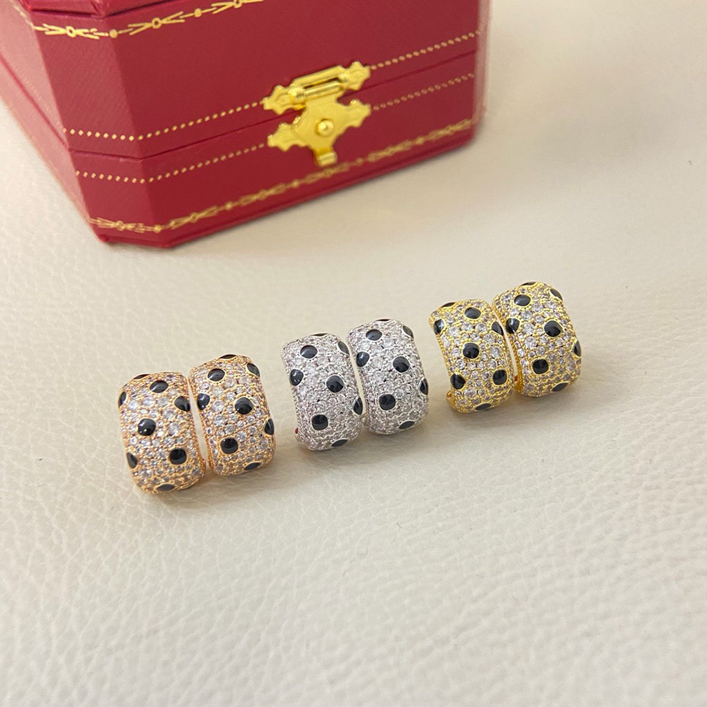 [Limara] PANTHERE MINI FULL DIAMOND EARRINGS