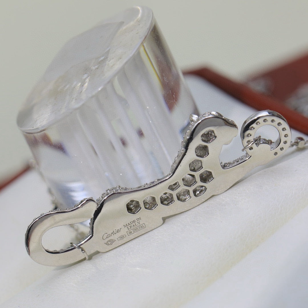 [Limara] PANTHERE PAVED DIAMOND NECKLACE