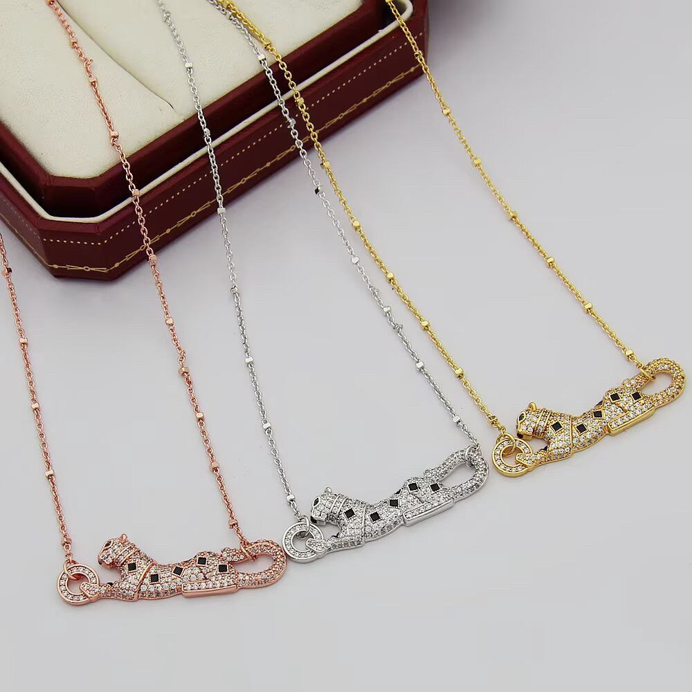 [Limara] PANTHERE PAVED DIAMOND NECKLACE