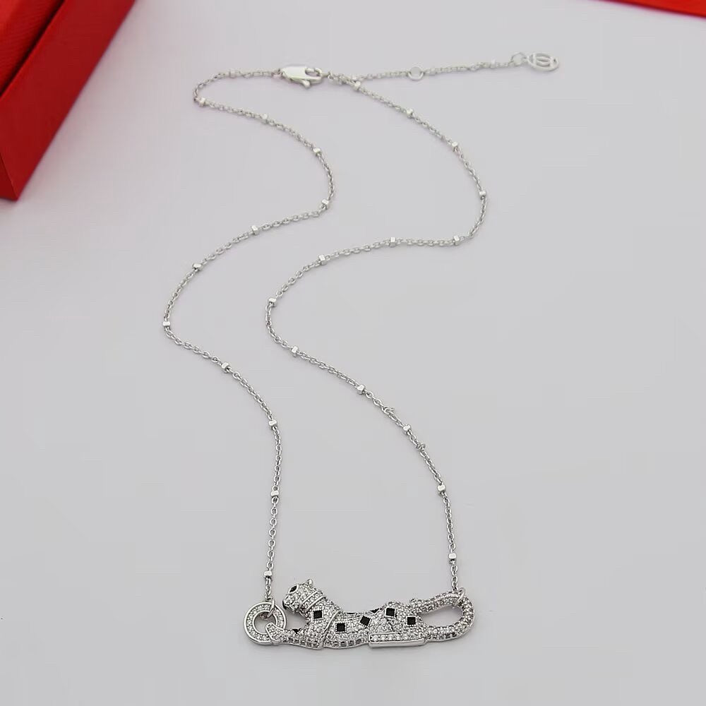 [Limara] PANTHERE PAVED DIAMOND NECKLACE