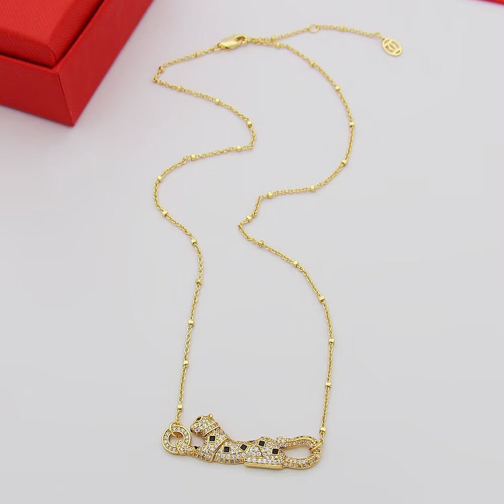 [Limara] PANTHERE PAVED DIAMOND NECKLACE