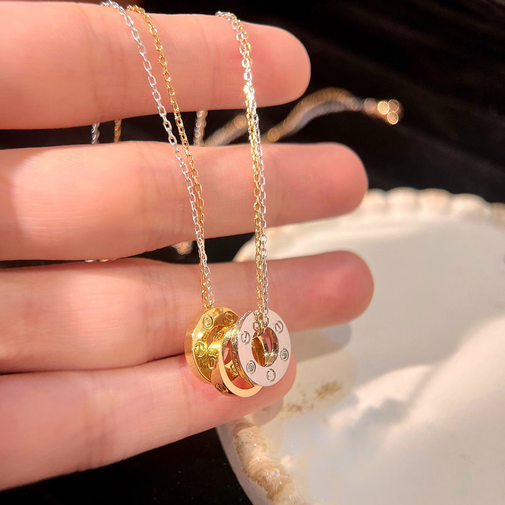 [Limara] LOVE 6 DIAMOND PENDANT NECKLACE