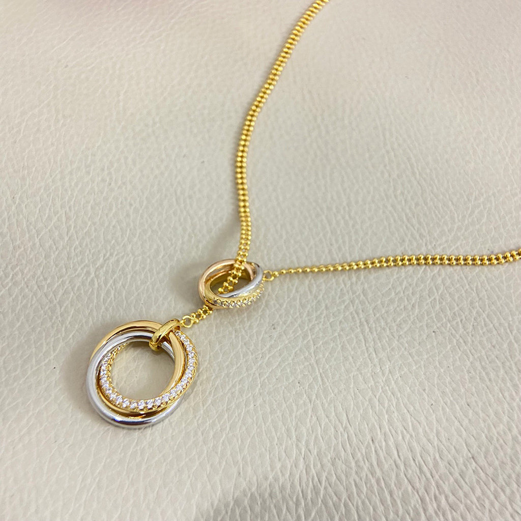 [Limara] TRINITY DIAMONDS NECKLACE