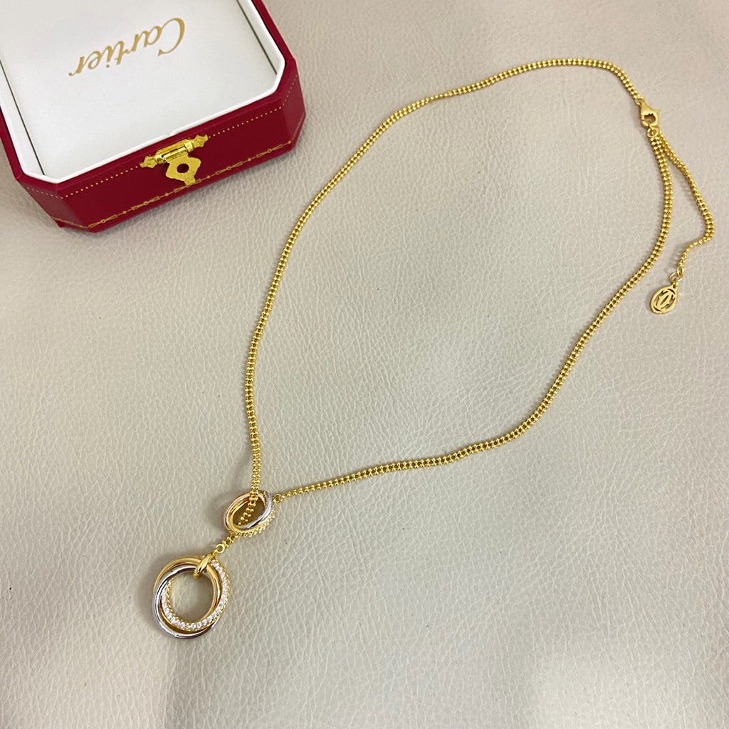[Limara] TRINITY DIAMONDS NECKLACE