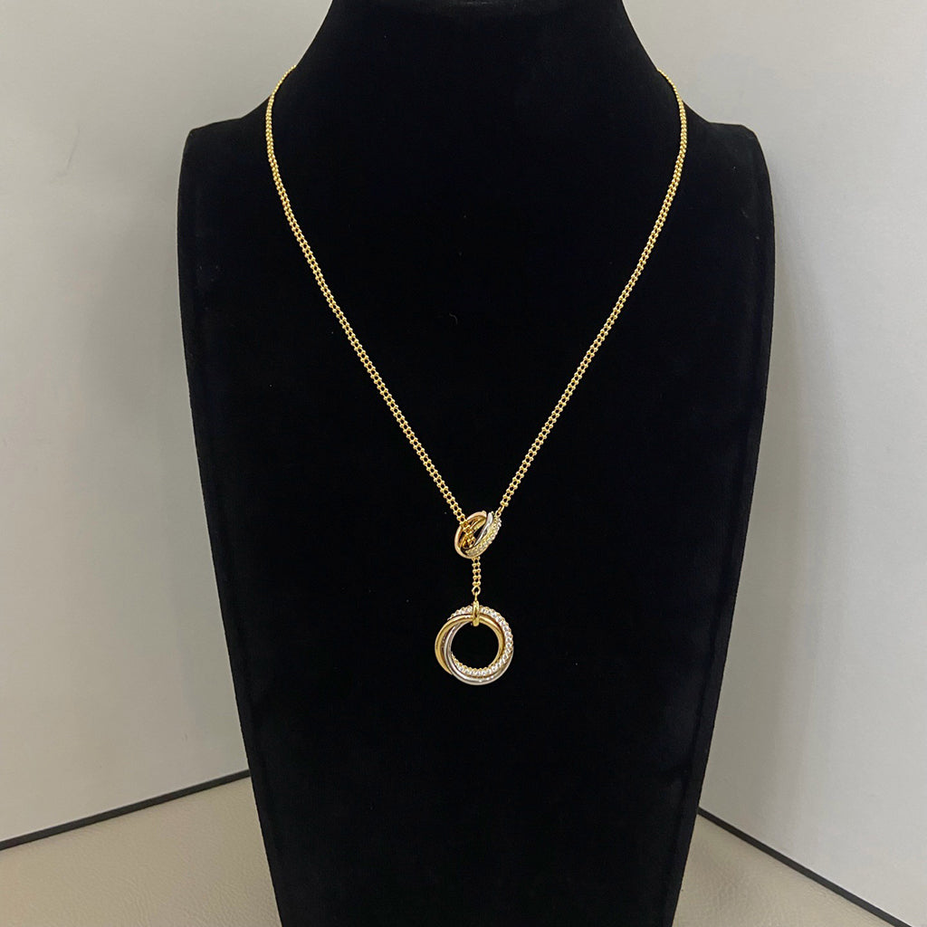 [Limara] TRINITY DIAMONDS NECKLACE