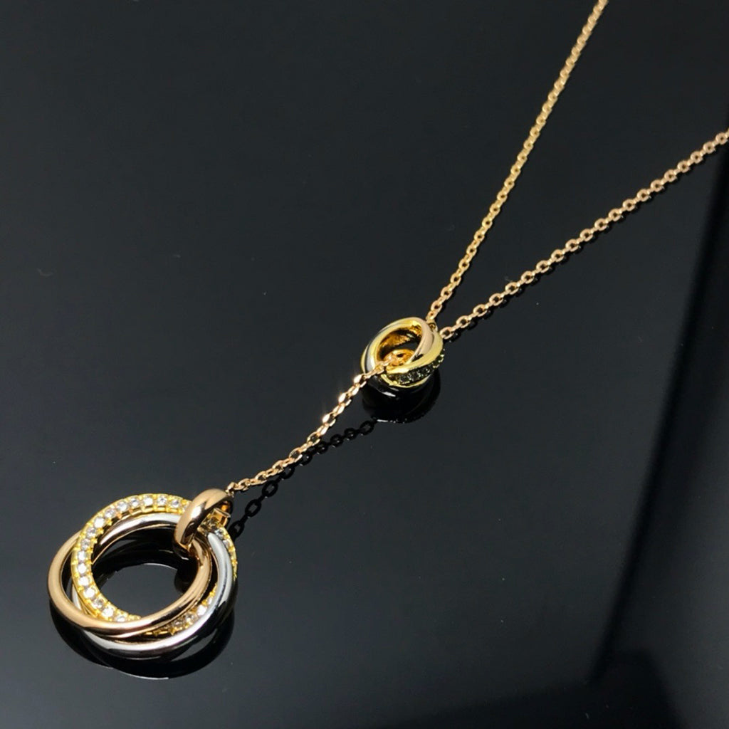 [Limara] TRINITY DIAMONDS NECKLACE