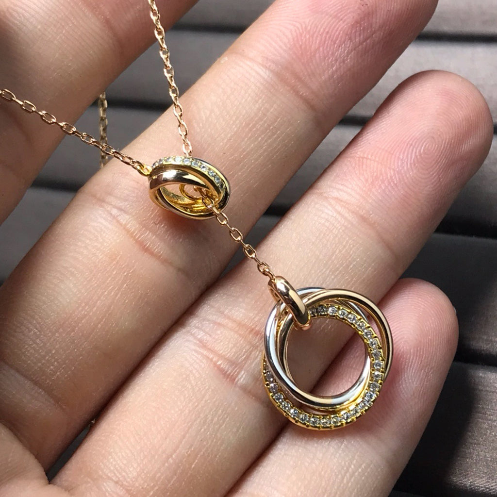 [Limara] TRINITY DIAMONDS NECKLACE