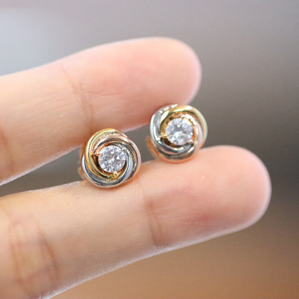 [Limara] TRINITY STUD DIAMOND EARRINGS