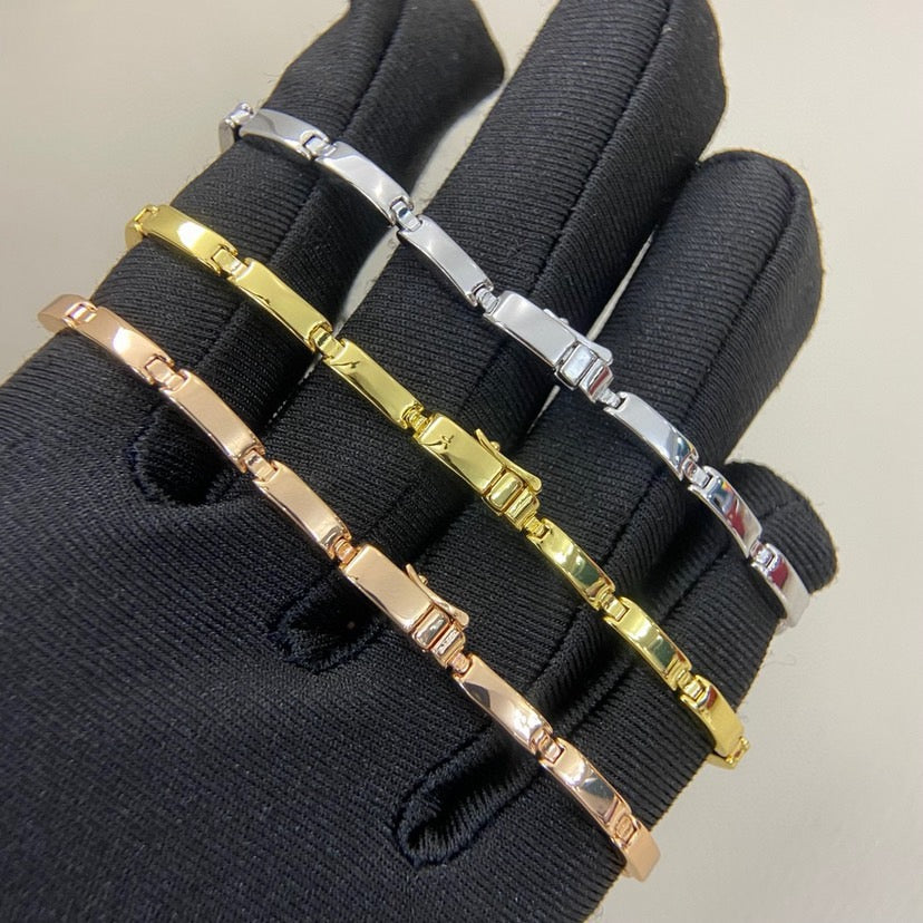 [Limara] PANTHERE HALF DIAMOND ON CHAIN BRACELET