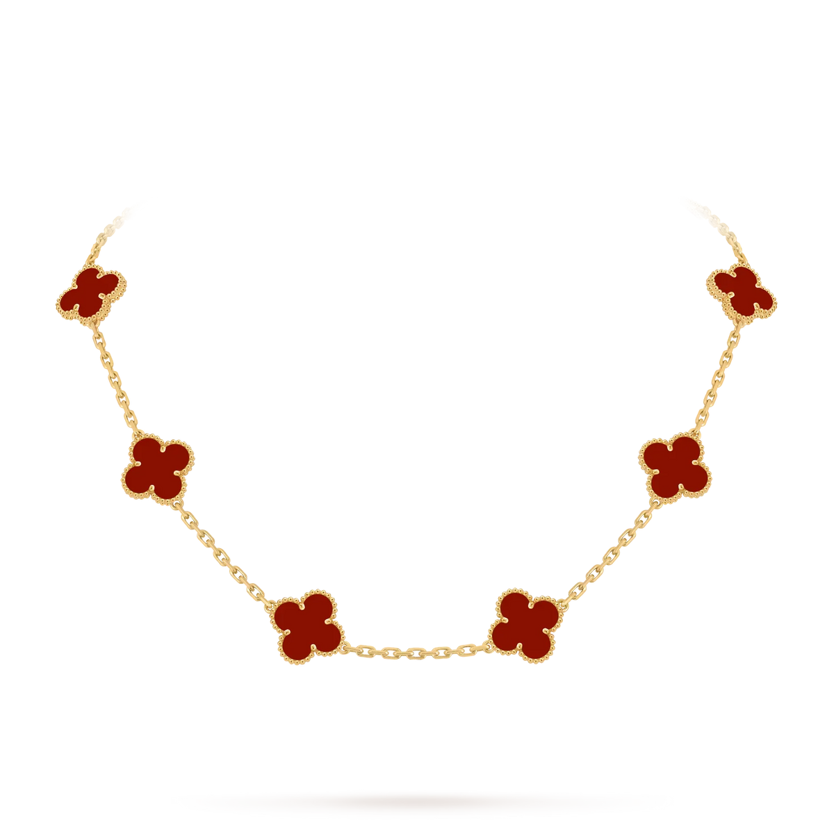 [Limara]CLASSIC LUCKY 10-MOTIF CLOVER NECKLACE GOLD COLLECTION