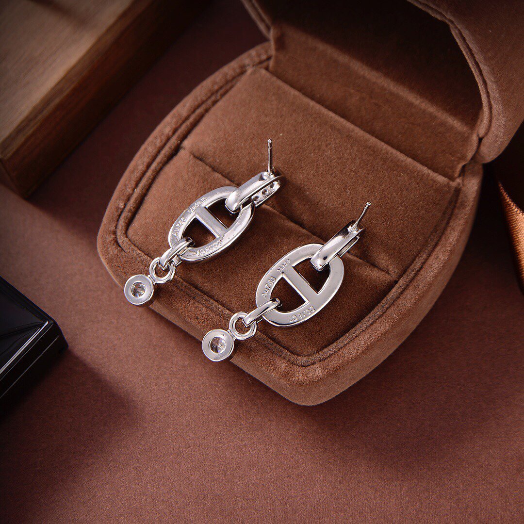 [Limara]HM CHAINE DIAMOND EARRINGS