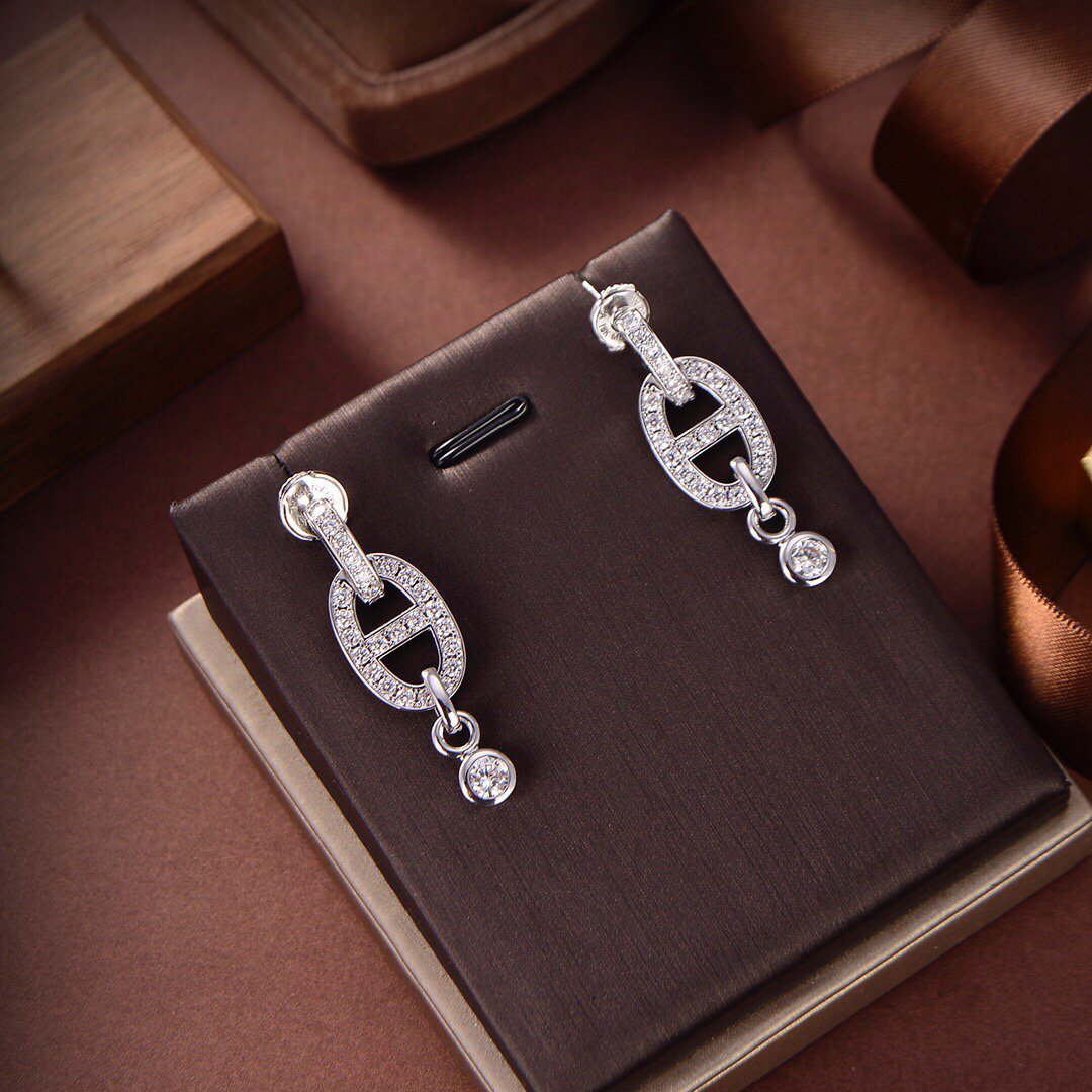 [Limara]HM CHAINE DIAMOND EARRINGS