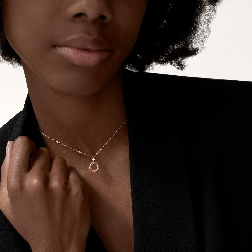 [Limara] TRINITY  NECKLACE 1 DIAMOND