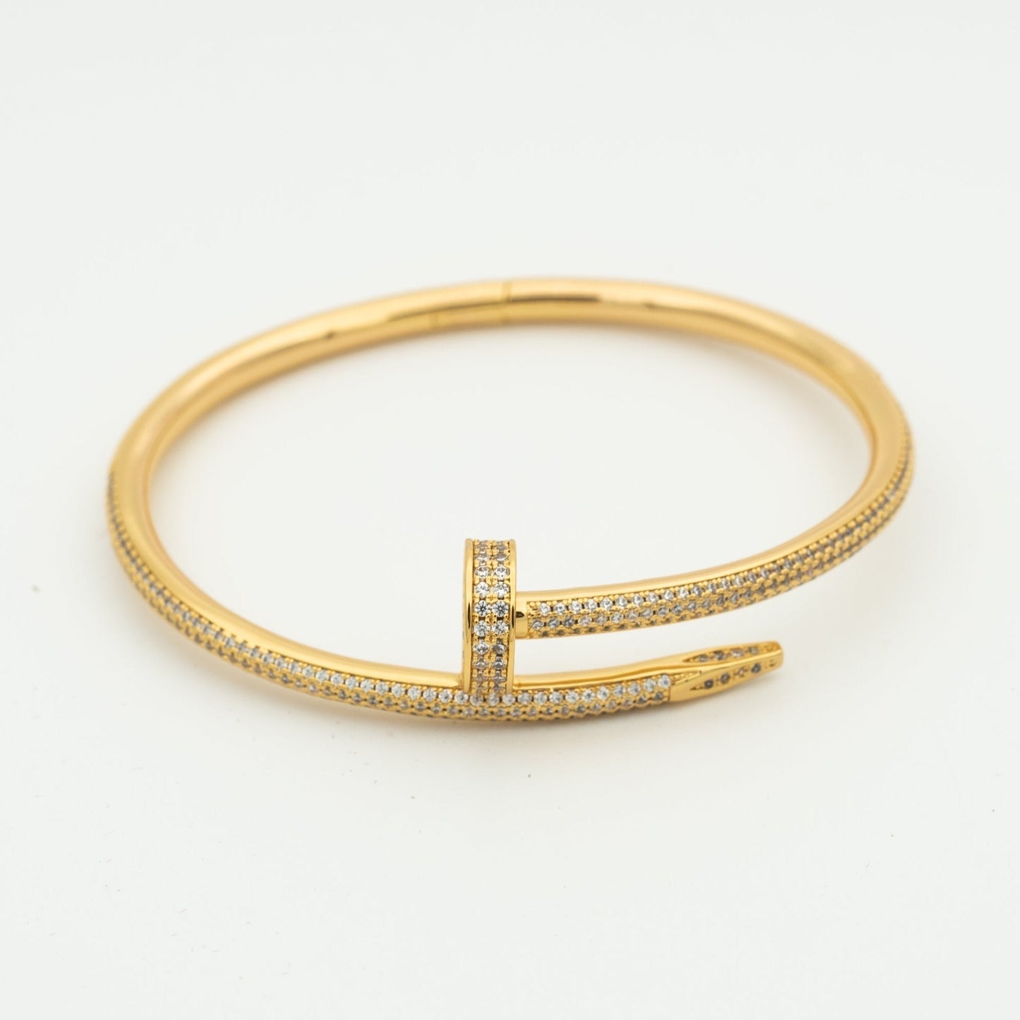 [Limara]JUSTE UN CLOU 3.5MM FULL PAVÉ NAIL BANGLE
