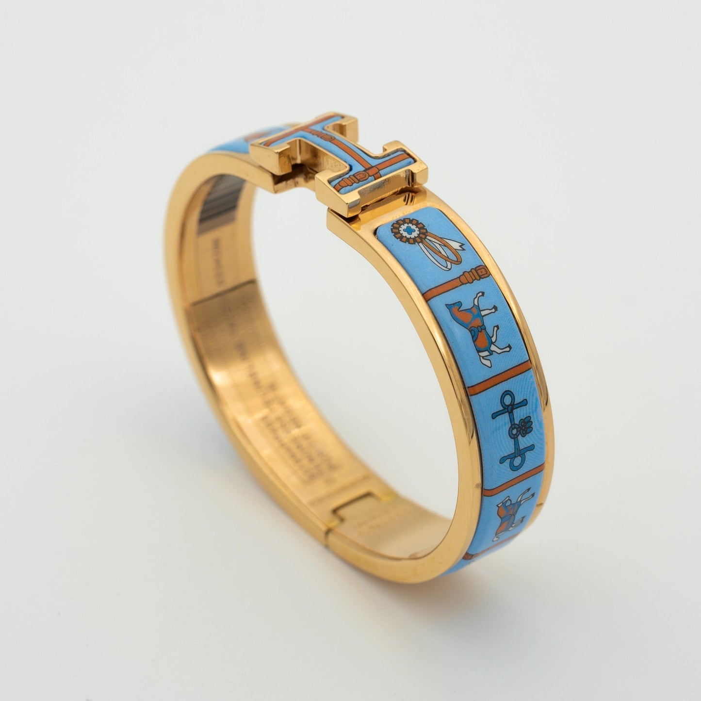 [Limara]H ROSE GOLD BRACELET BLUE CERAMIC