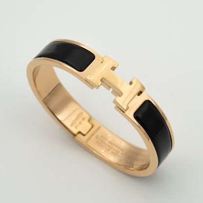 [Limara]H BLACK BRACELET