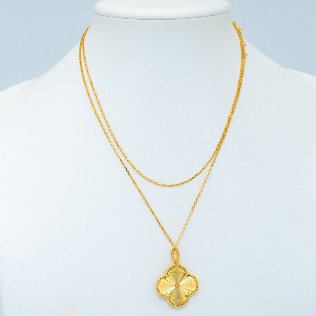 [Limara]CLOVER 25MM PEDANT NECKLACE GOLD