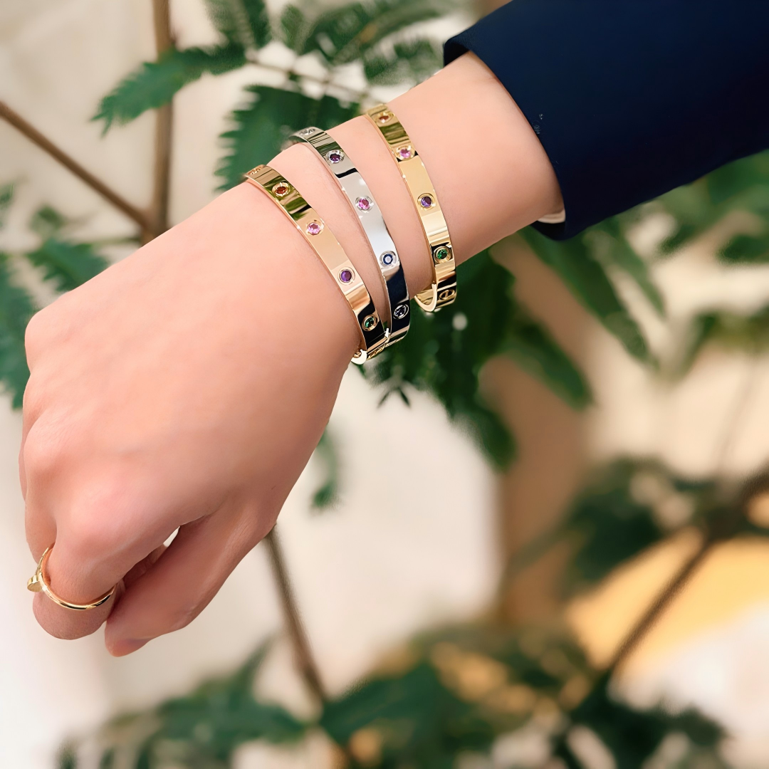 [Limara] 2026 RAINBOW LOVE BRACELET 6.1MM  10 DIAMONDS