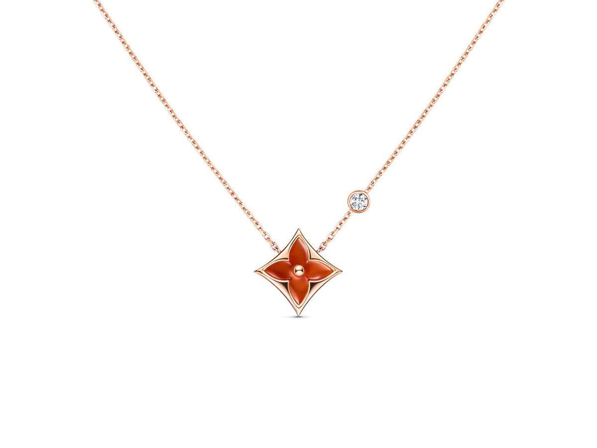 [Limara]STAR NECKLACE ROSE GOLD 1 DIAMOND