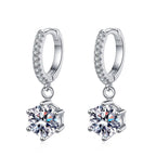 [Limara]CLASSIC 6-PRONG MOISSANITE DROP EARRINGS
