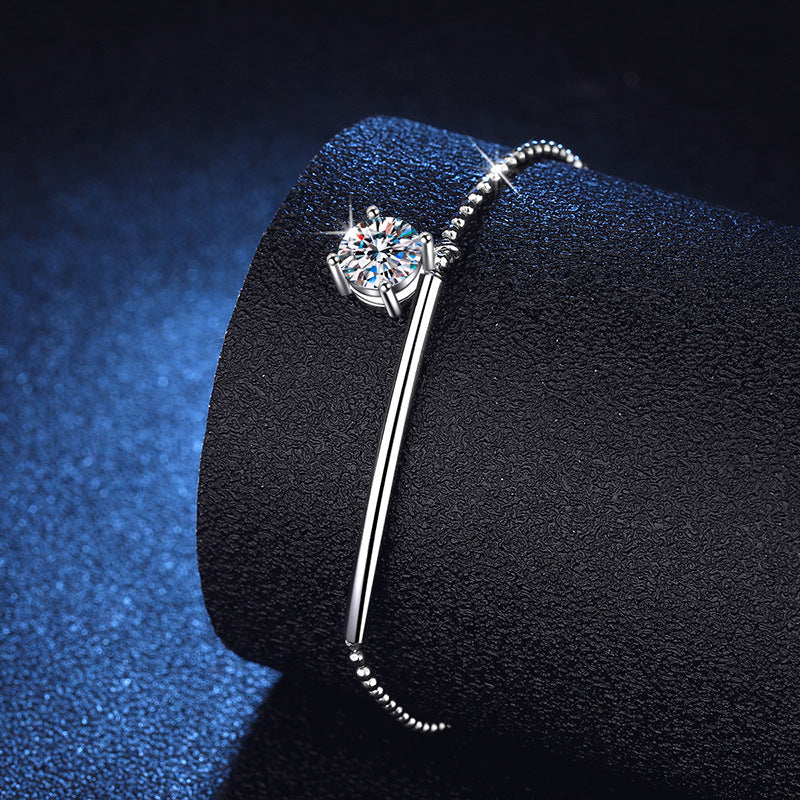 [Limara]ELEGANT HALF-MOON CURVE MOISSANITE BRACELET