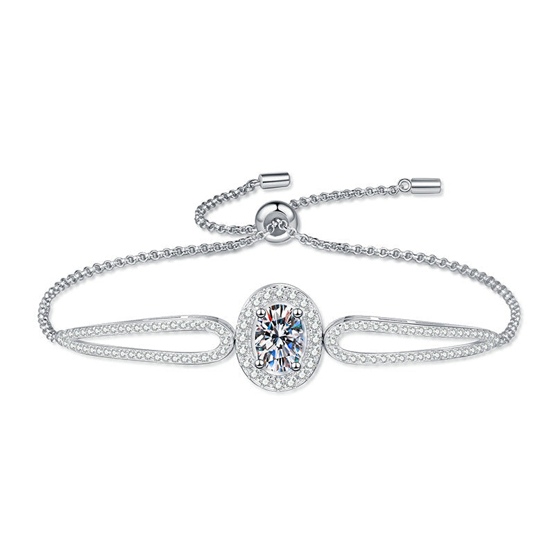 [Limara]"PIGEON'S EGG" TEARDROP MOISSANITE BRACELET