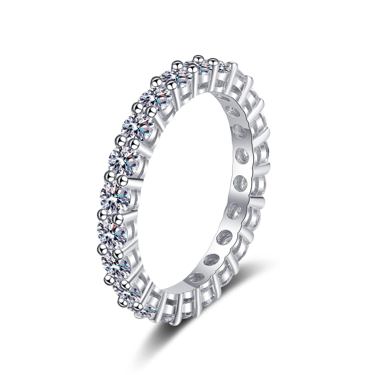 [Limara]LUXURIOUS 2.2 CARAT FULL ETERNITY MOISSANITE RING