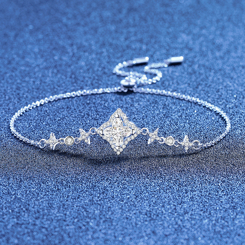 [Limara]MARQUISE-CLOVER MOISSANITE BRACELET