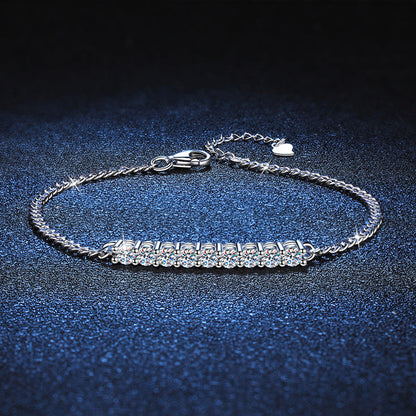 [Limara]SMILING CURVE MOISSANITE BRACELET