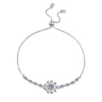[Limara]RADIANT ICY CRYSTAL SUNFLOWER MOISSANITE BRACELET