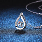 [Limara]DANCING WATER DROP MOISSANITE NECKLACE