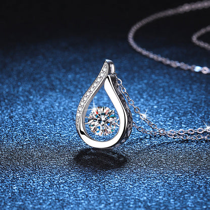 [Limara]DANCING WATER DROP MOISSANITE NECKLACE