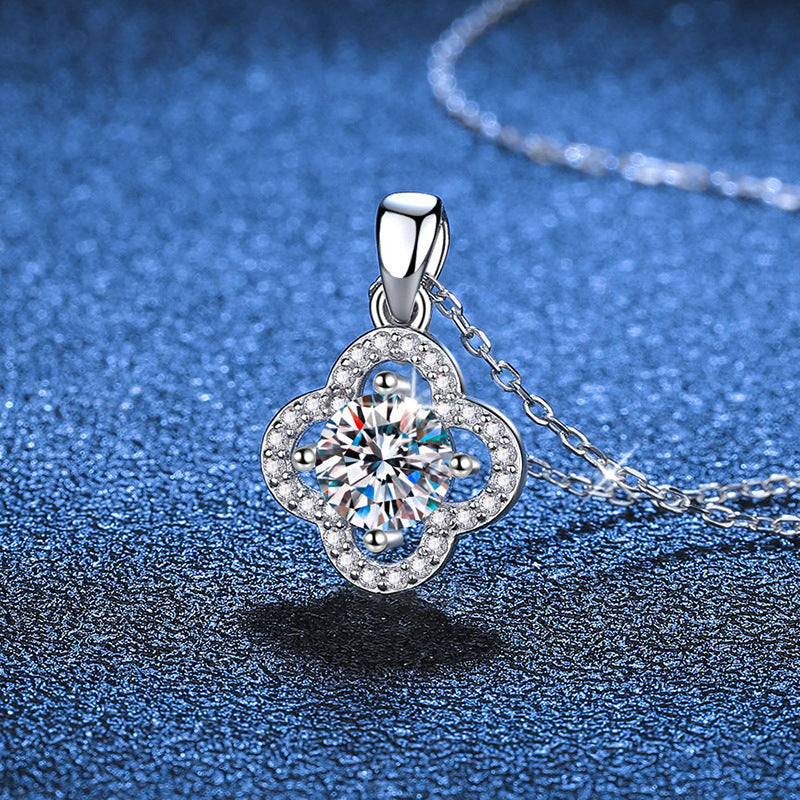 [Limara]CLASSIC CLOVER MOISSANITE PENDANT NECKLACE