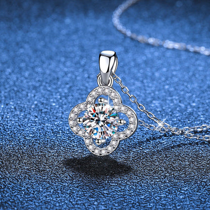 [Limara]CLASSIC CLOVER MOISSANITE PENDANT NECKLACE