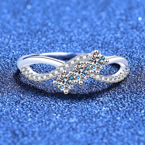 [Limara]INTERTWINING LOVE MOISSANITE RING