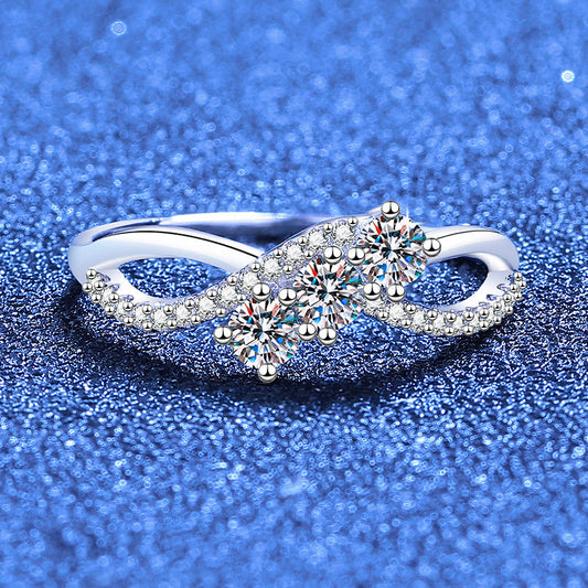 [Limara]INTERTWINING LOVE MOISSANITE RING