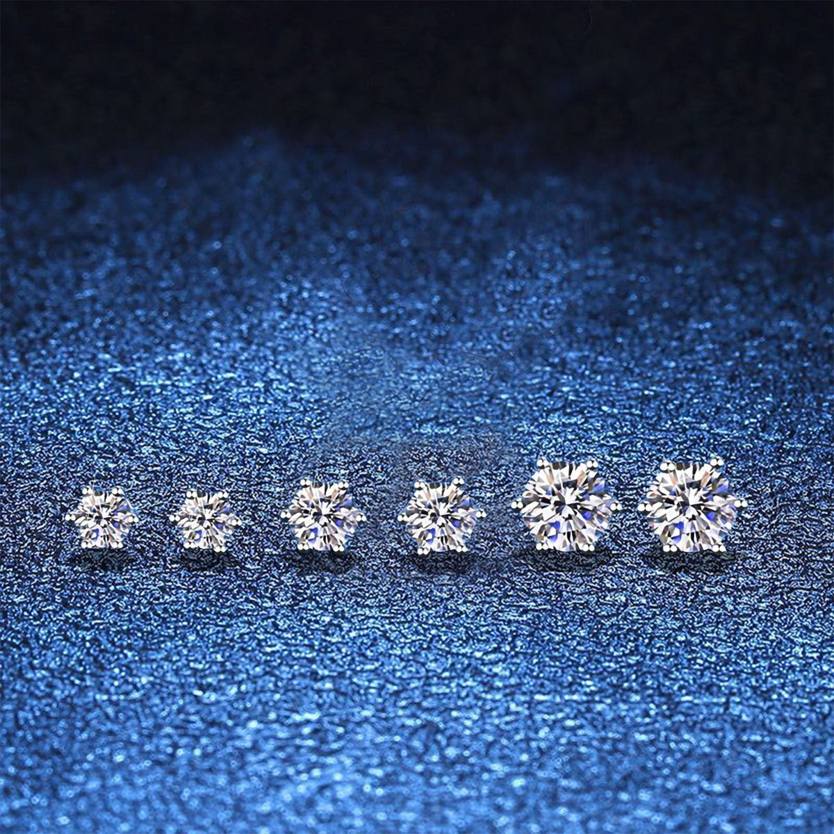 [Limara]SIX-PRONG MOISSANITE EARRINGS