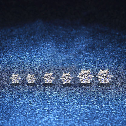 [Limara]SIX-PRONG MOISSANITE EARRINGS