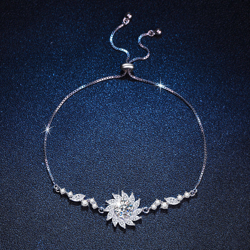 [Limara]RADIANT SUNFLOWER MOISSANITE BRACELET
