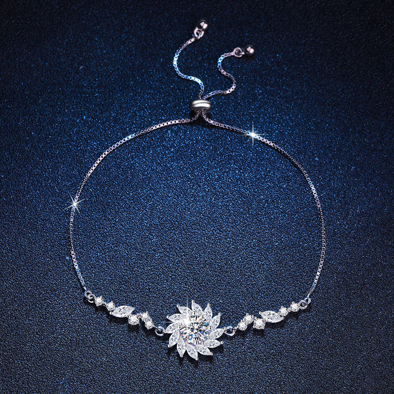[Limara]RADIANT SUNFLOWER MOISSANITE BRACELET