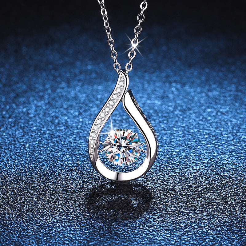 [Limara]DANCING WATER DROP MOISSANITE NECKLACE