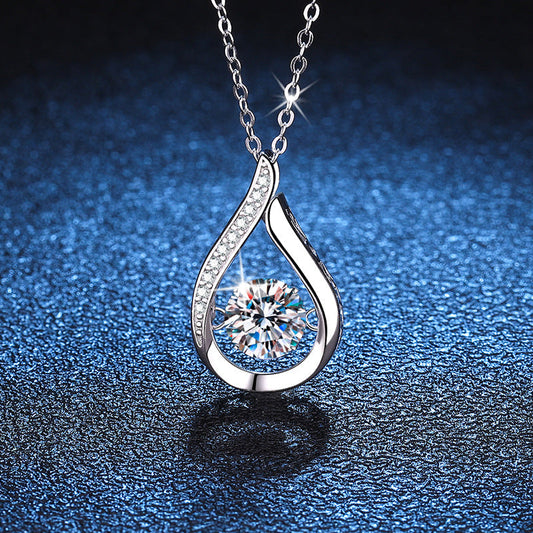 [Limara]DANCING WATER DROP MOISSANITE NECKLACE