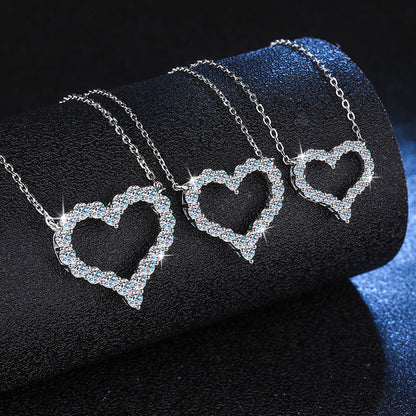 [Limara]ROMANTIC HEART MOISSANITE PENDANT NECKLACE