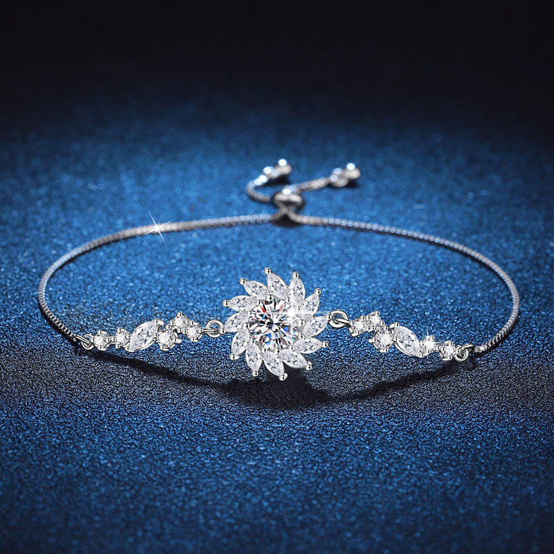 [Limara]RADIANT SUNFLOWER MOISSANITE BRACELET