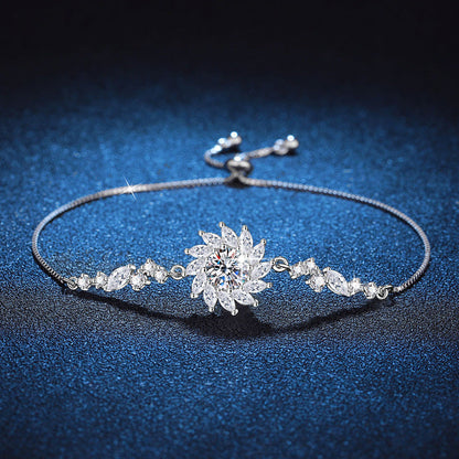 [Limara]RADIANT SUNFLOWER MOISSANITE BRACELET