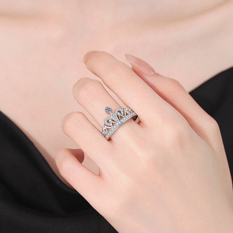 [Limara]DREAMY CROWN MOISSANITE RING - 1.2CT ELEGANT PRINCESS STYLE